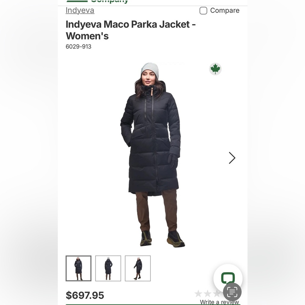 Indyeva Maco Parka NWT